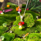 Lucky Boletus with a Ladybug Necklace