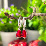 Pomegranate Seed Earrings