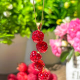 Lucky Raspberry Charm Necklace