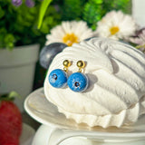Lucky Blueberry Stud Earrings