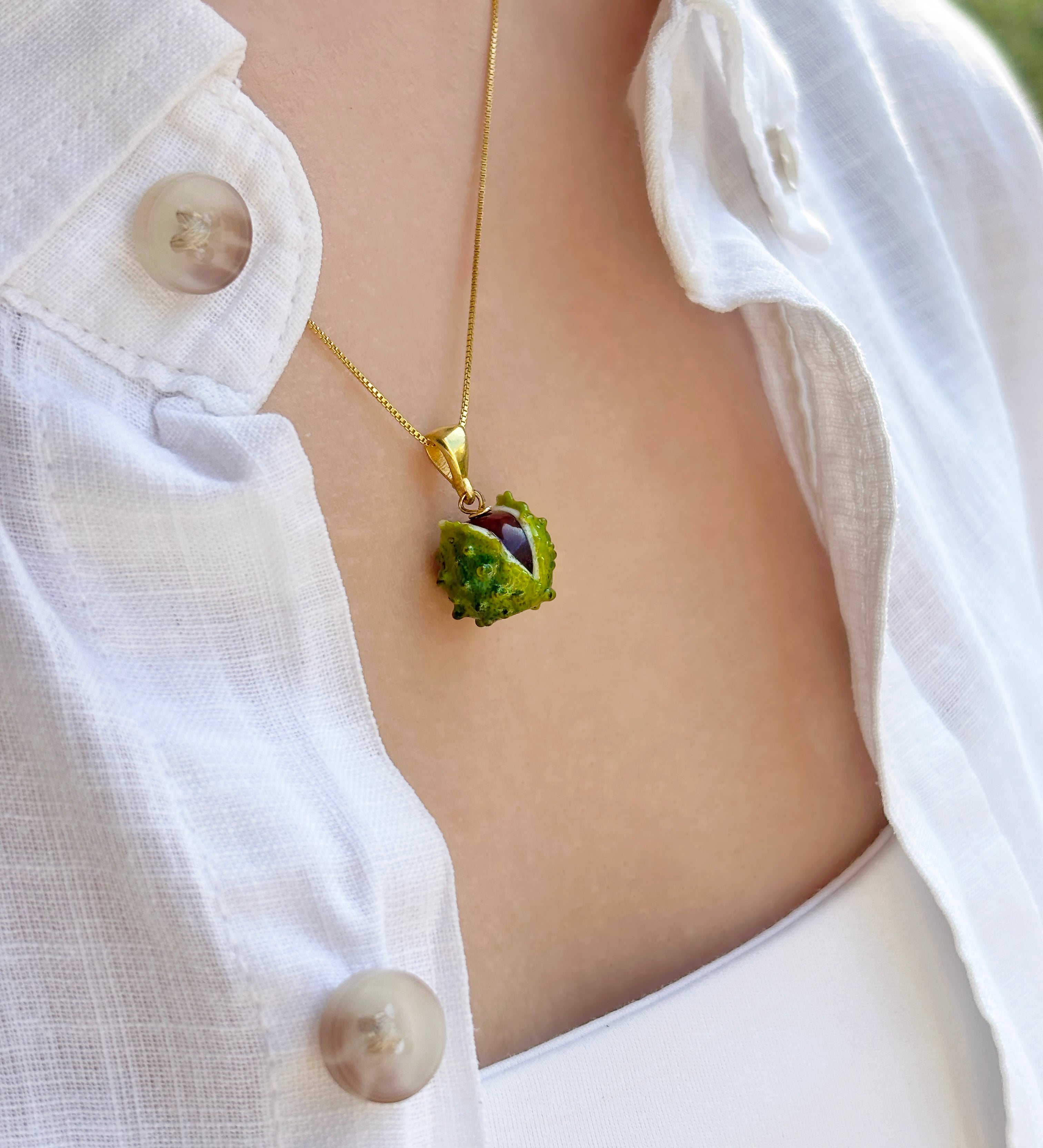 Lucky Chestnut Necklace