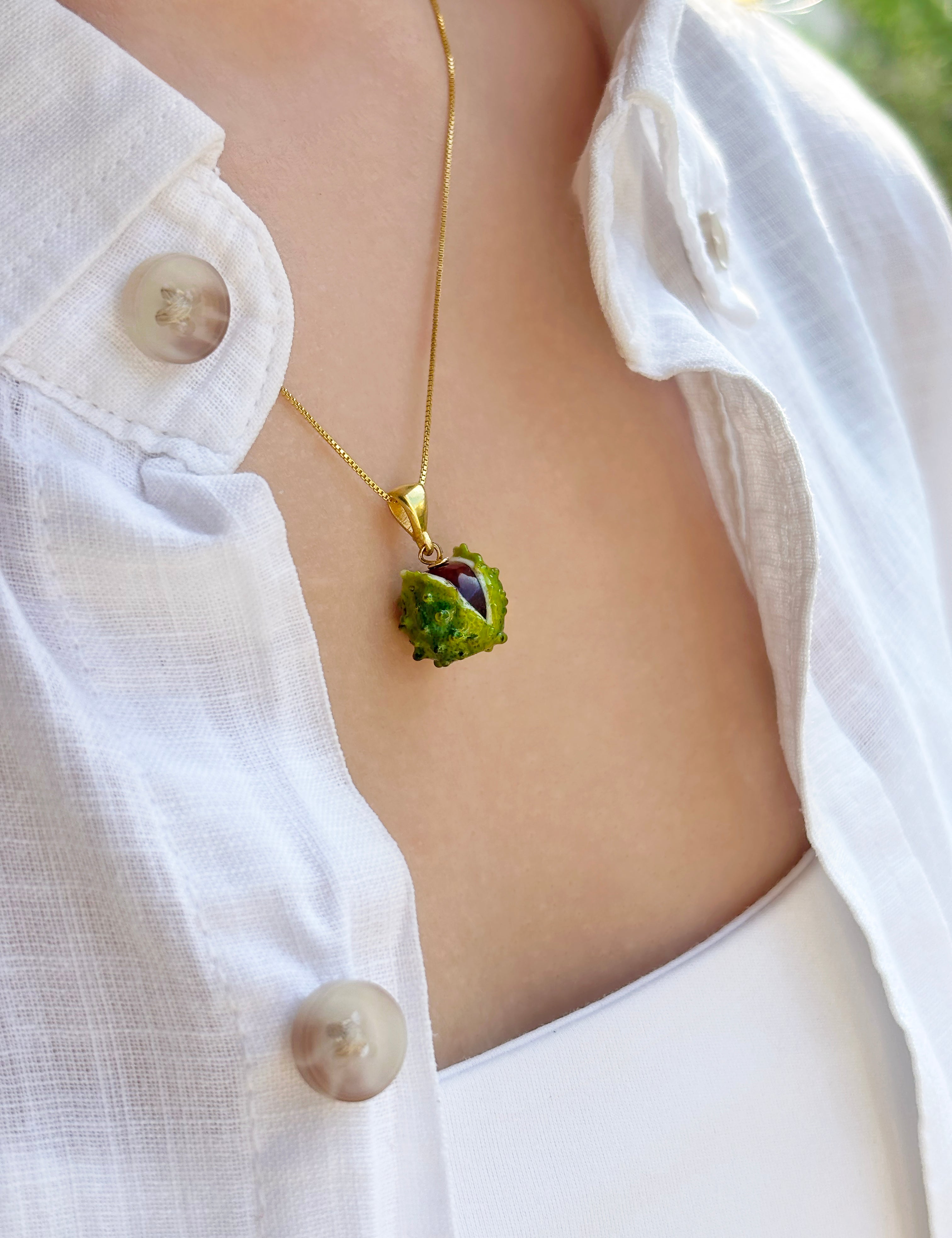 Lucky Chestnut Necklace