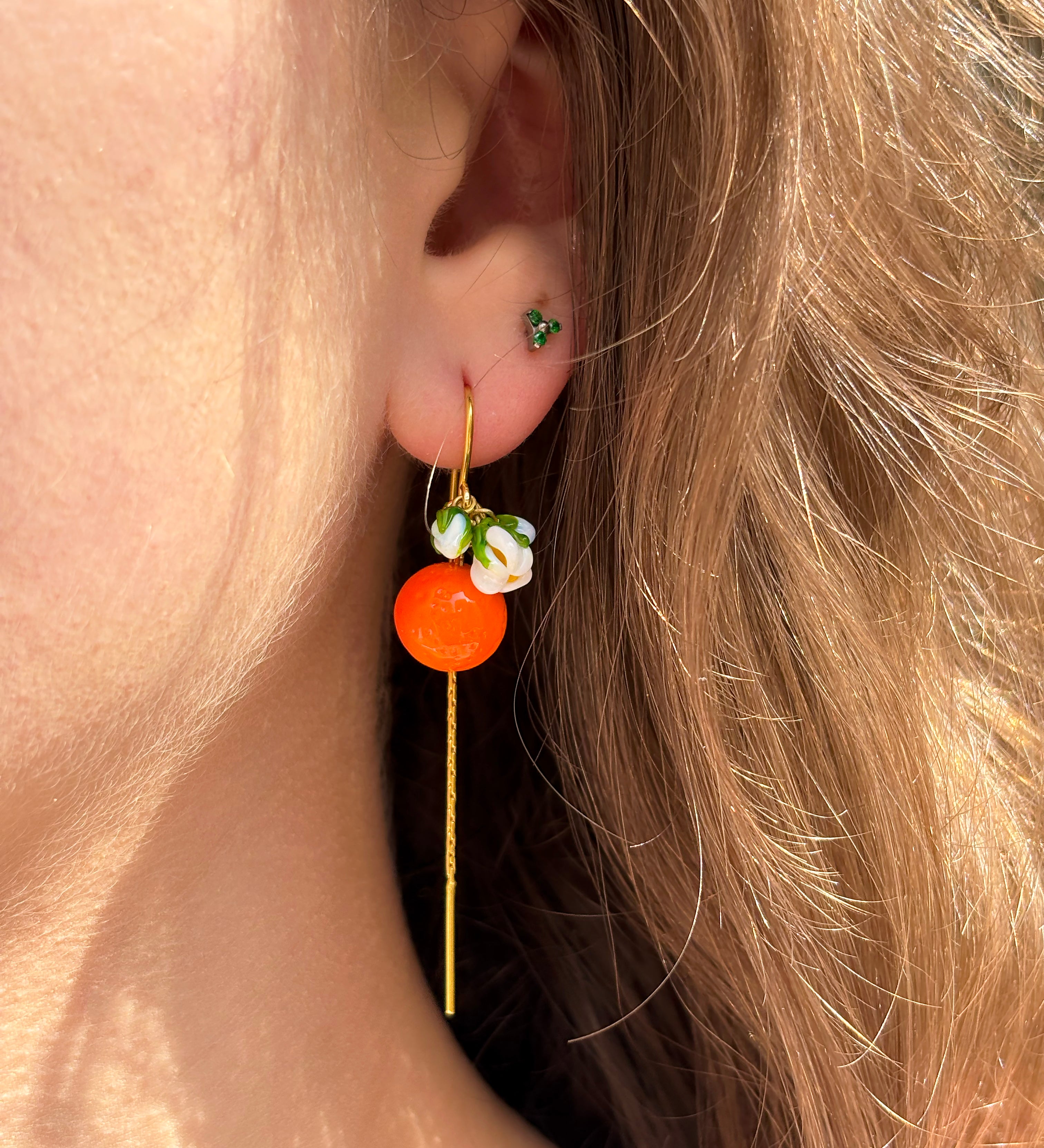 Lucky Orange Earrings