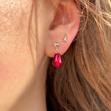 Pomegranate Seed Stud Earrings