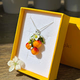 Lucky Peach Blossom Charm Necklace