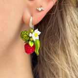 Lucky Raspberry Blossom Earrings