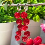 Lucky Raspberry Earrings