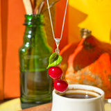 Lucky Cherry Pair Necklace