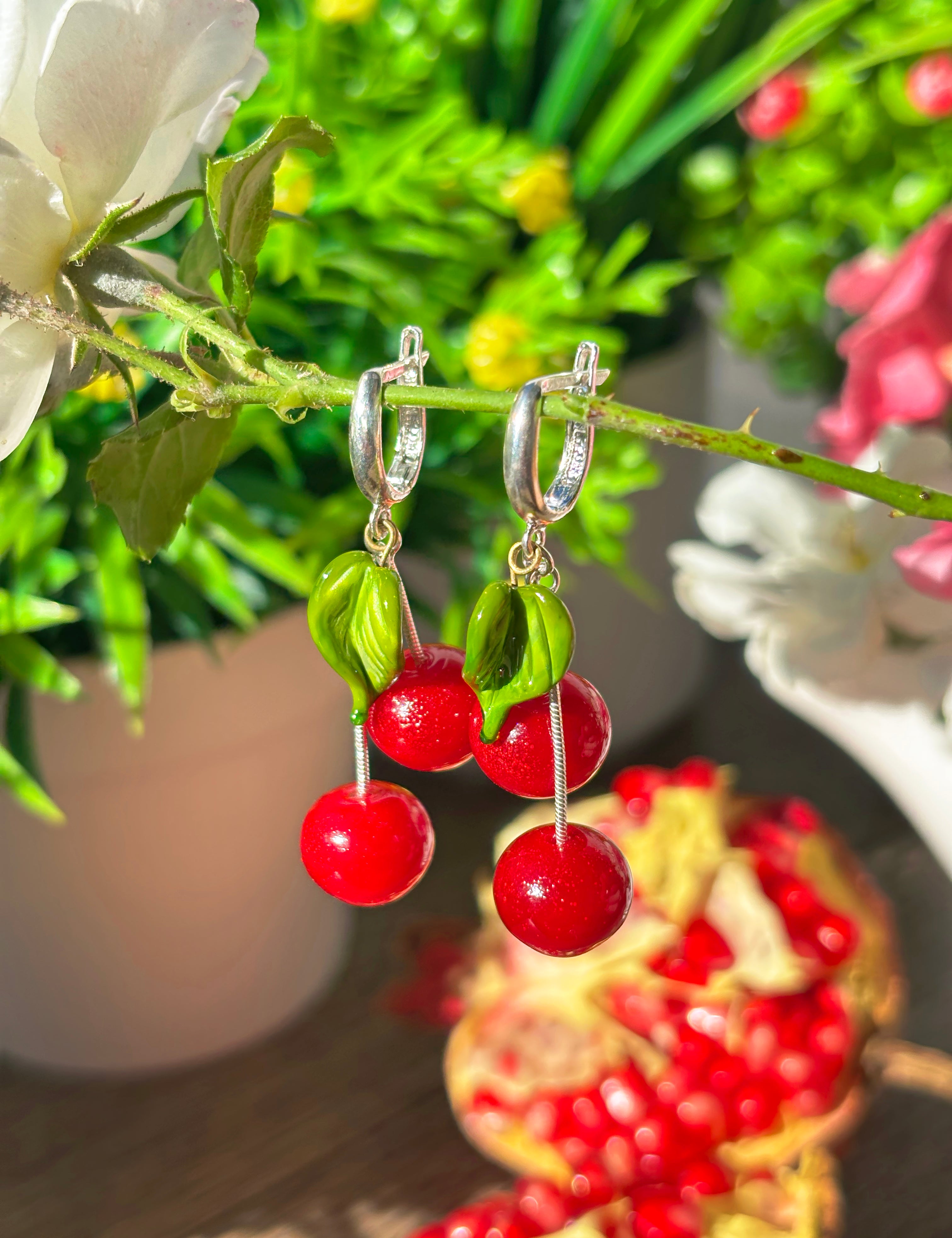 Lucky Cherry Pair Earrings