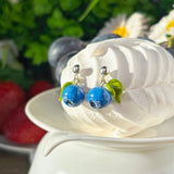 Lucky Blueberry Stud Earrings