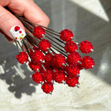 Lucky Raspberry Stud Earrings (Mini version)