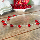 Pomegranate Seed Necklace