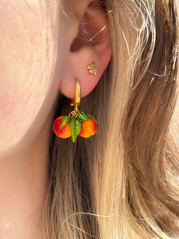 Lucky Peach Earrings