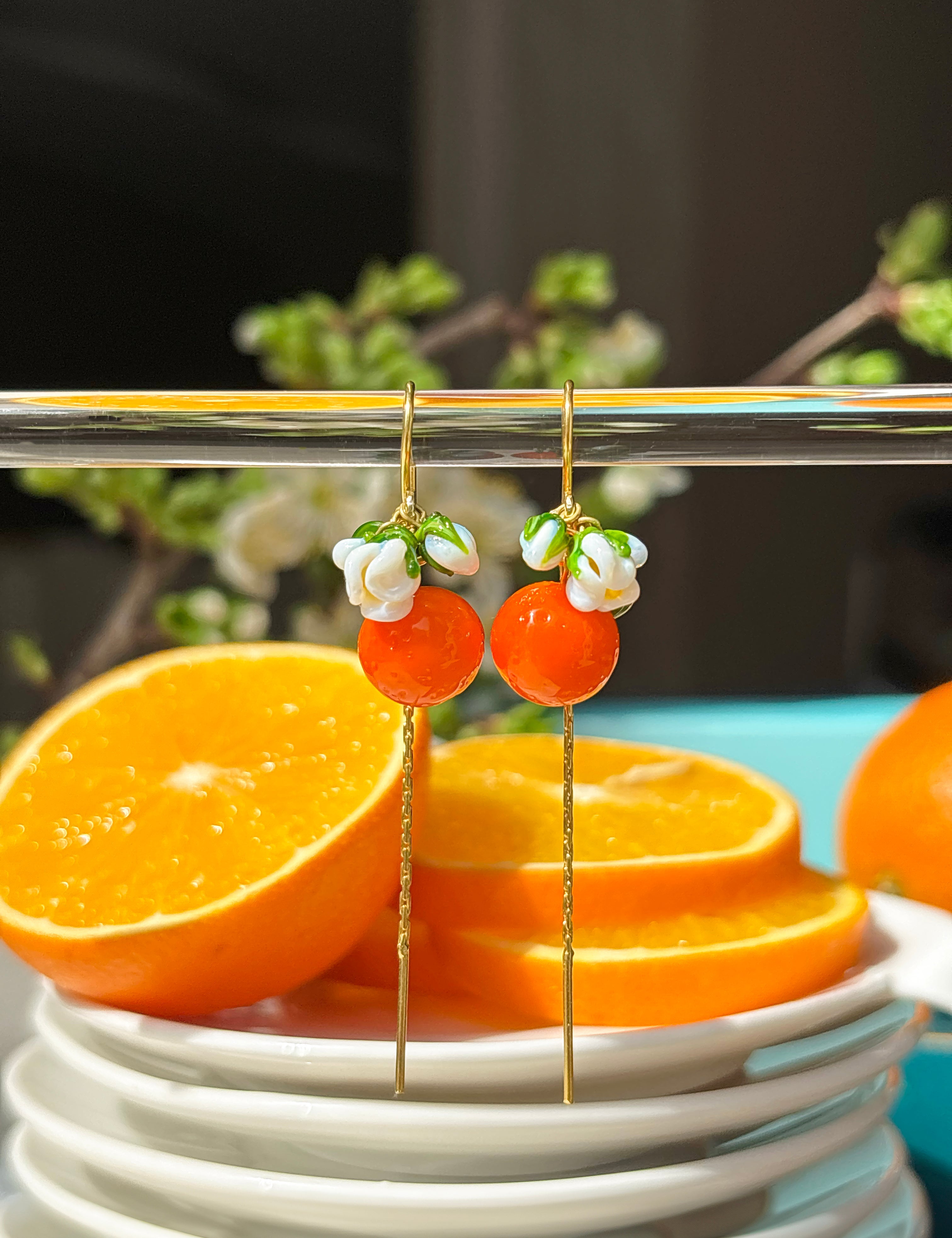 Lucky Orange Earrings