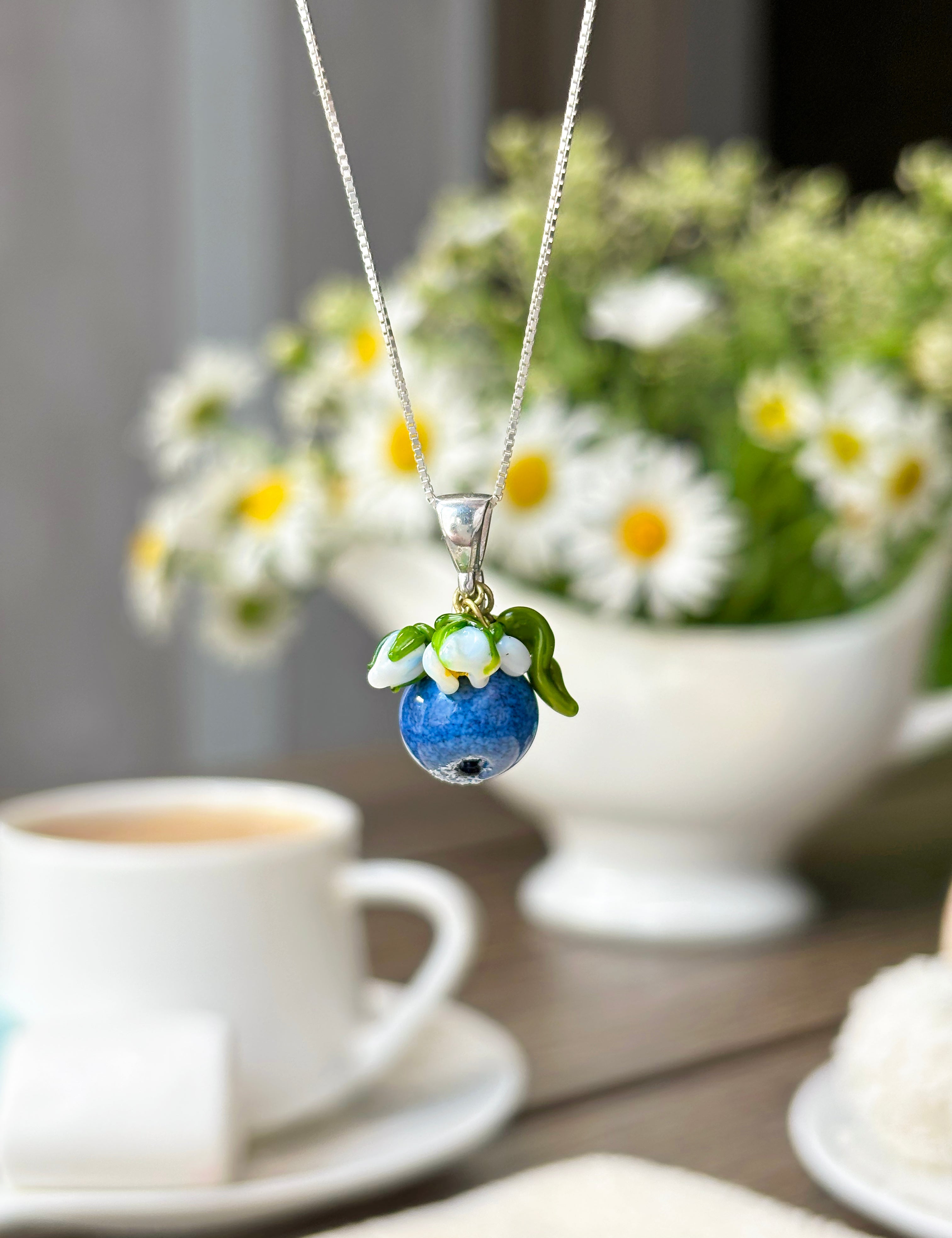 Blueberry Blossom Necklace