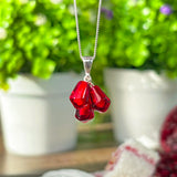 Pomegranate Seed Neklace