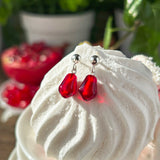 Pomegranate Seed Stud Earrings