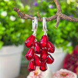 Pomegranate Seed Earrings
