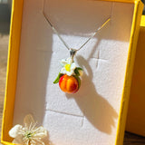 Lucky Peach Blossom Charm Necklace