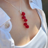 Lucky Raspberry Charm Necklace