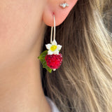 Raspberry Blossom Earrings