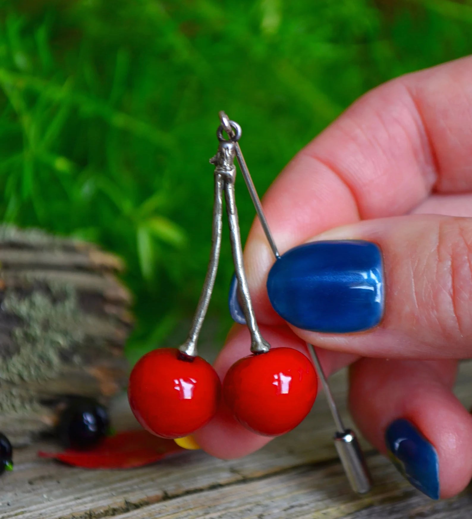 Lucky Cherry Brooch