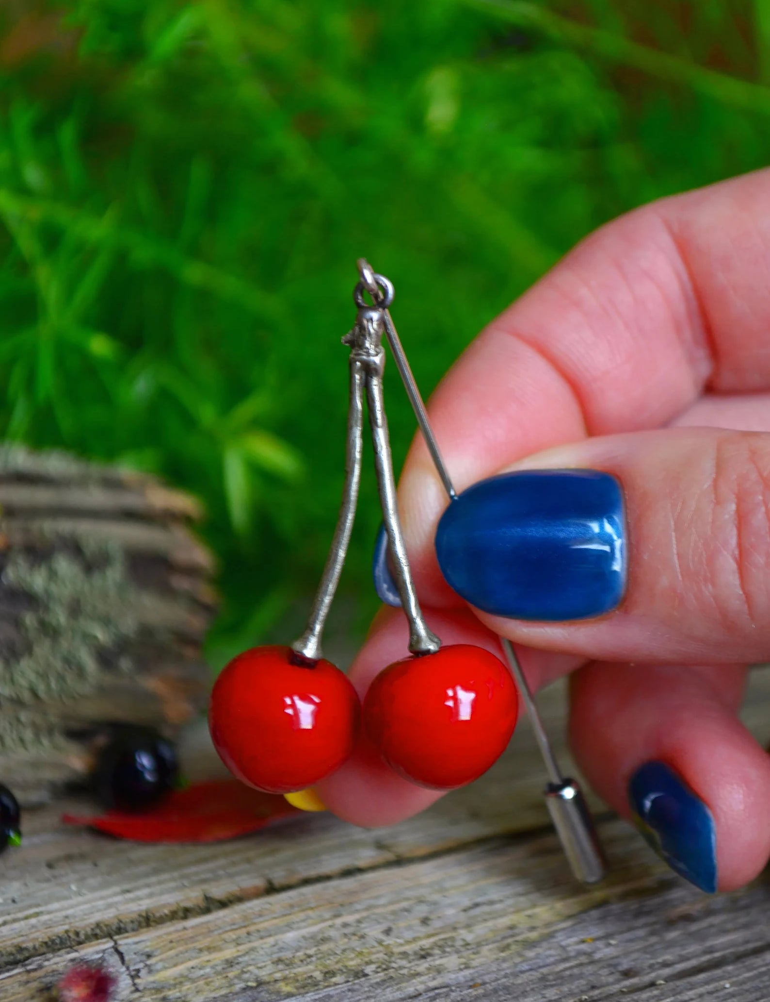 Lucky Cherry Brooch