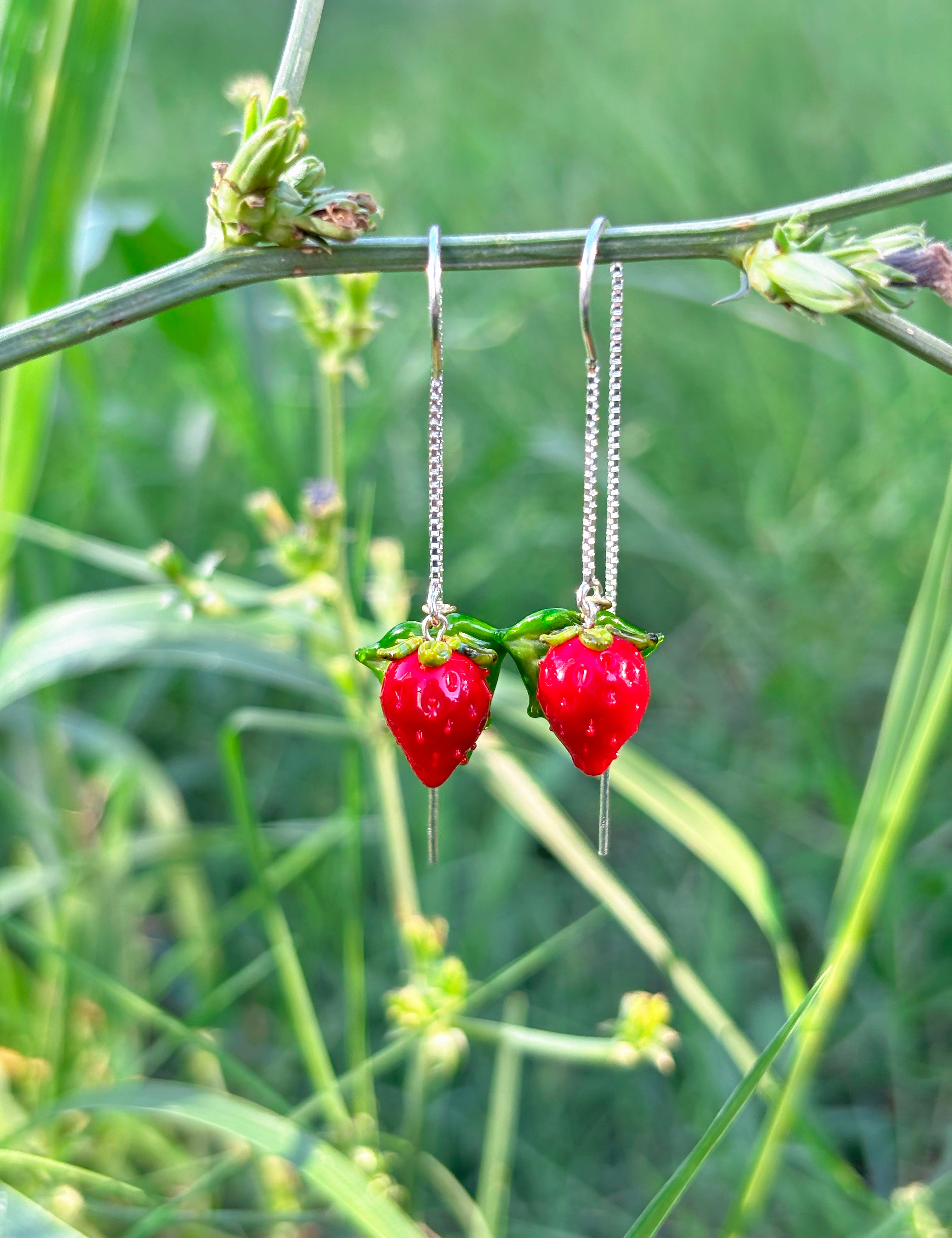 Wild Strawberry Earrings