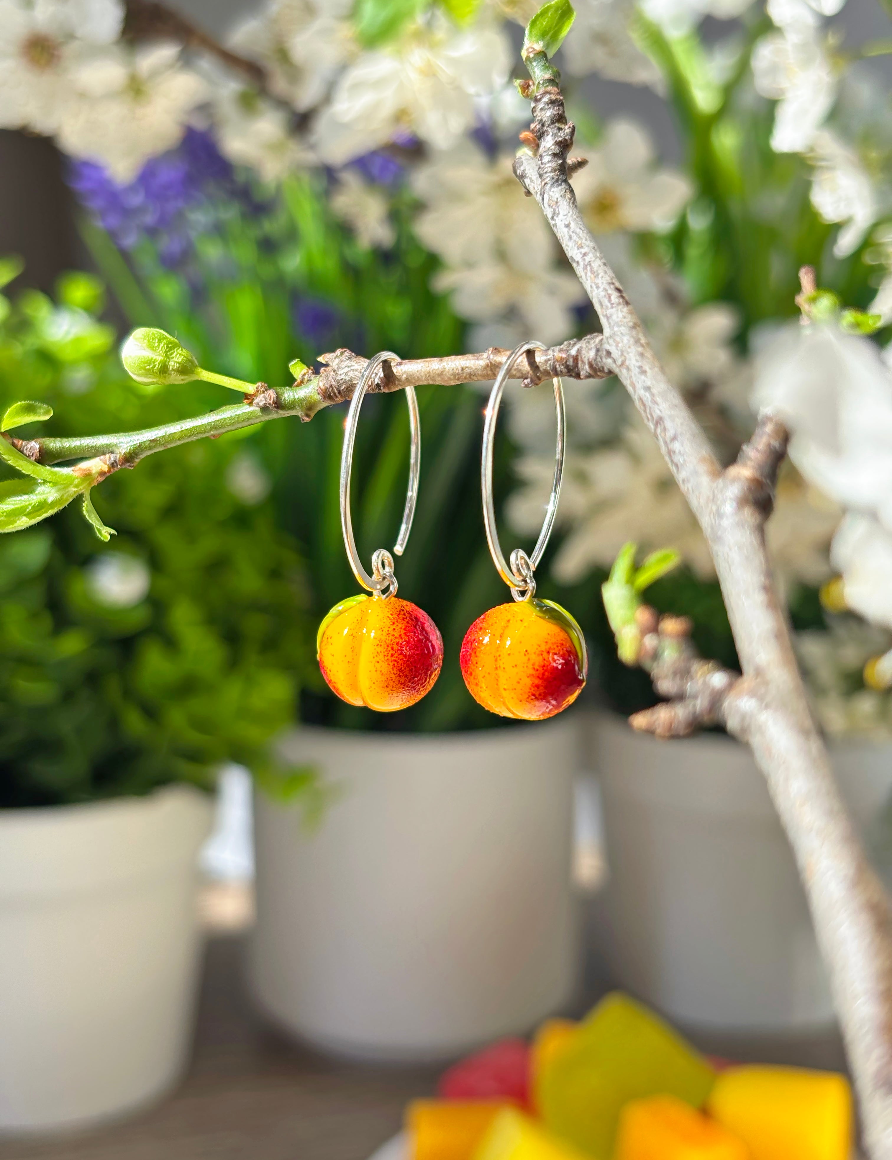 Lucky Peach Earrings