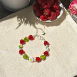 Lucky Raspberry Bracelet