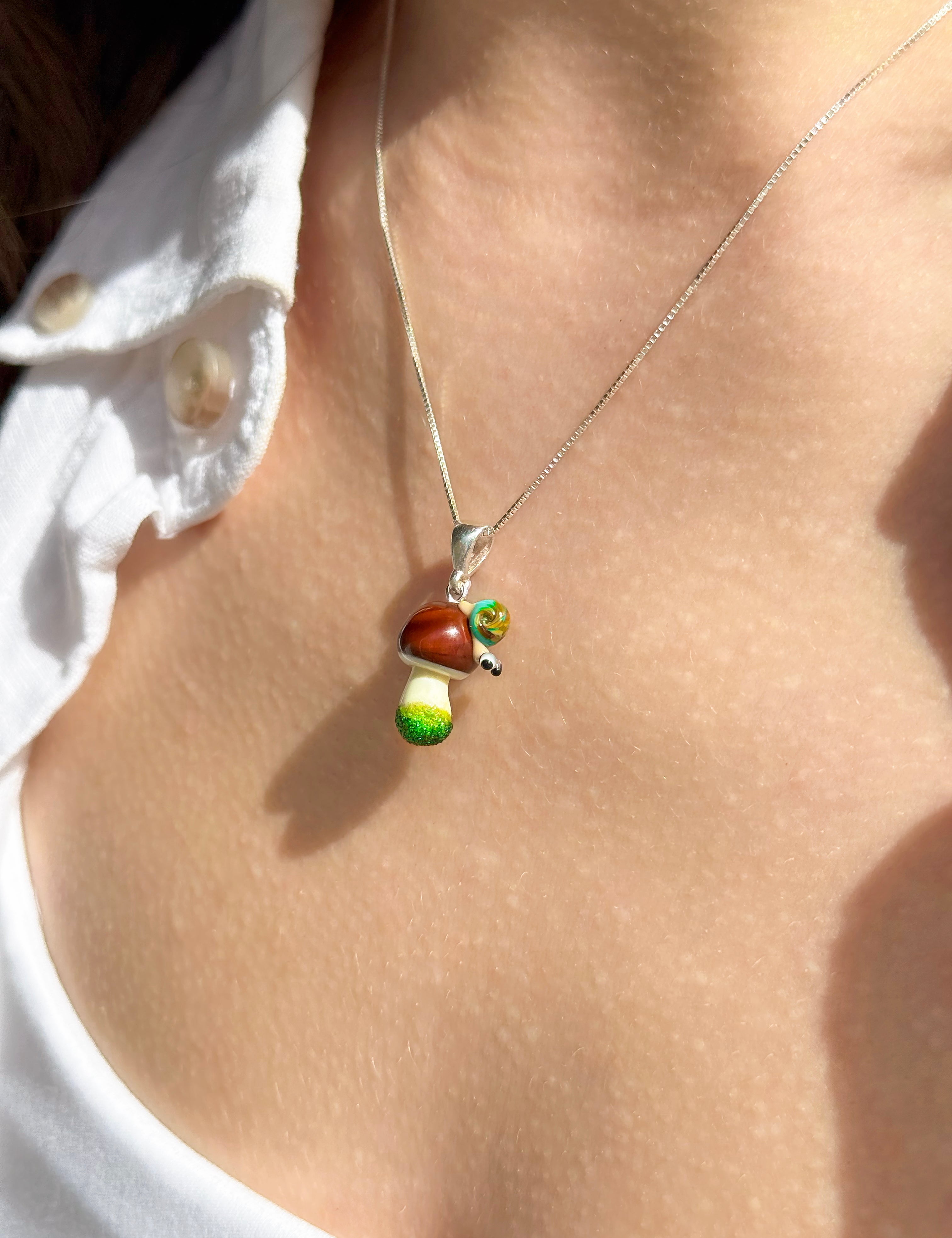 Lucky Boletus with a Snail Necklace