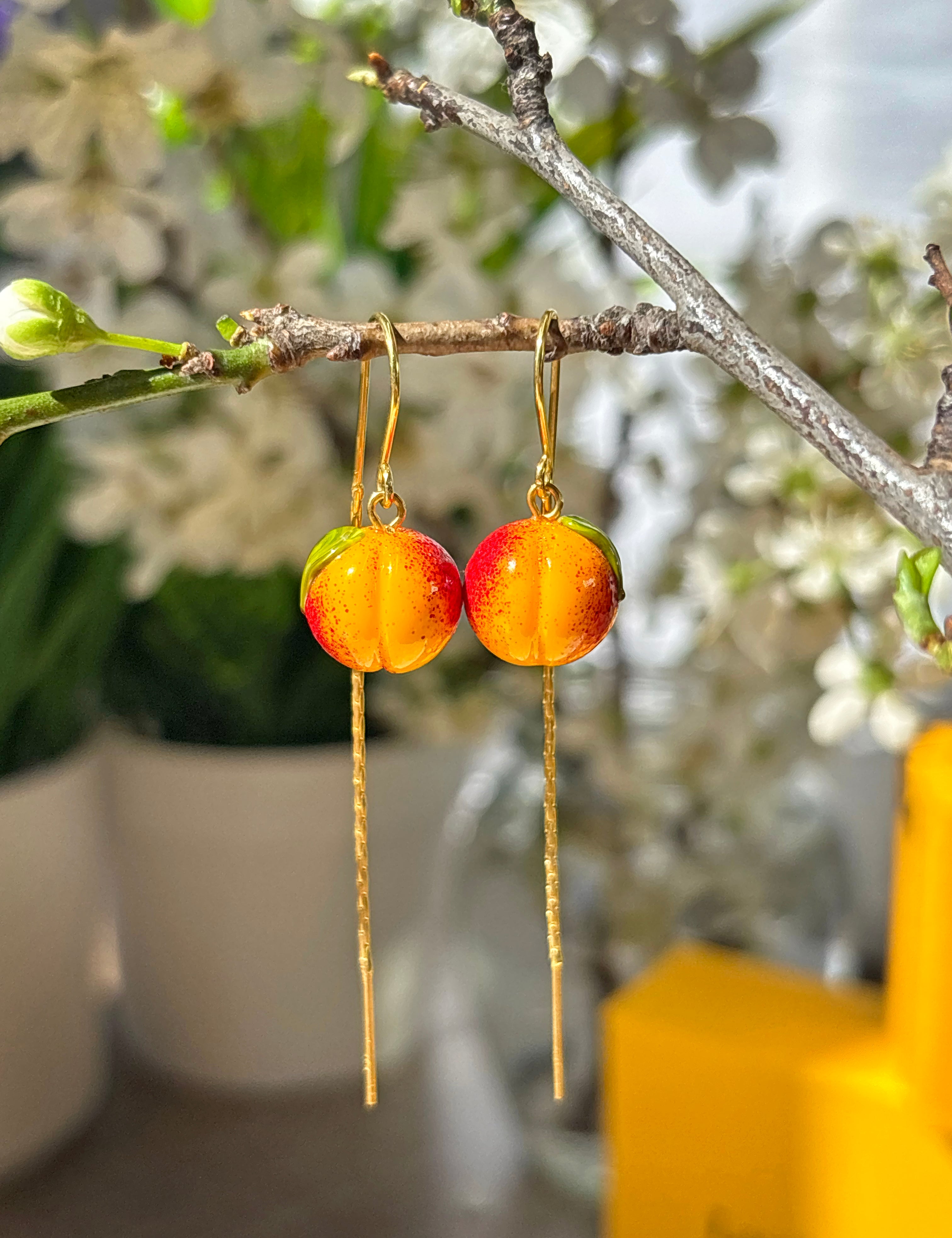 Lucky Peach Earrings