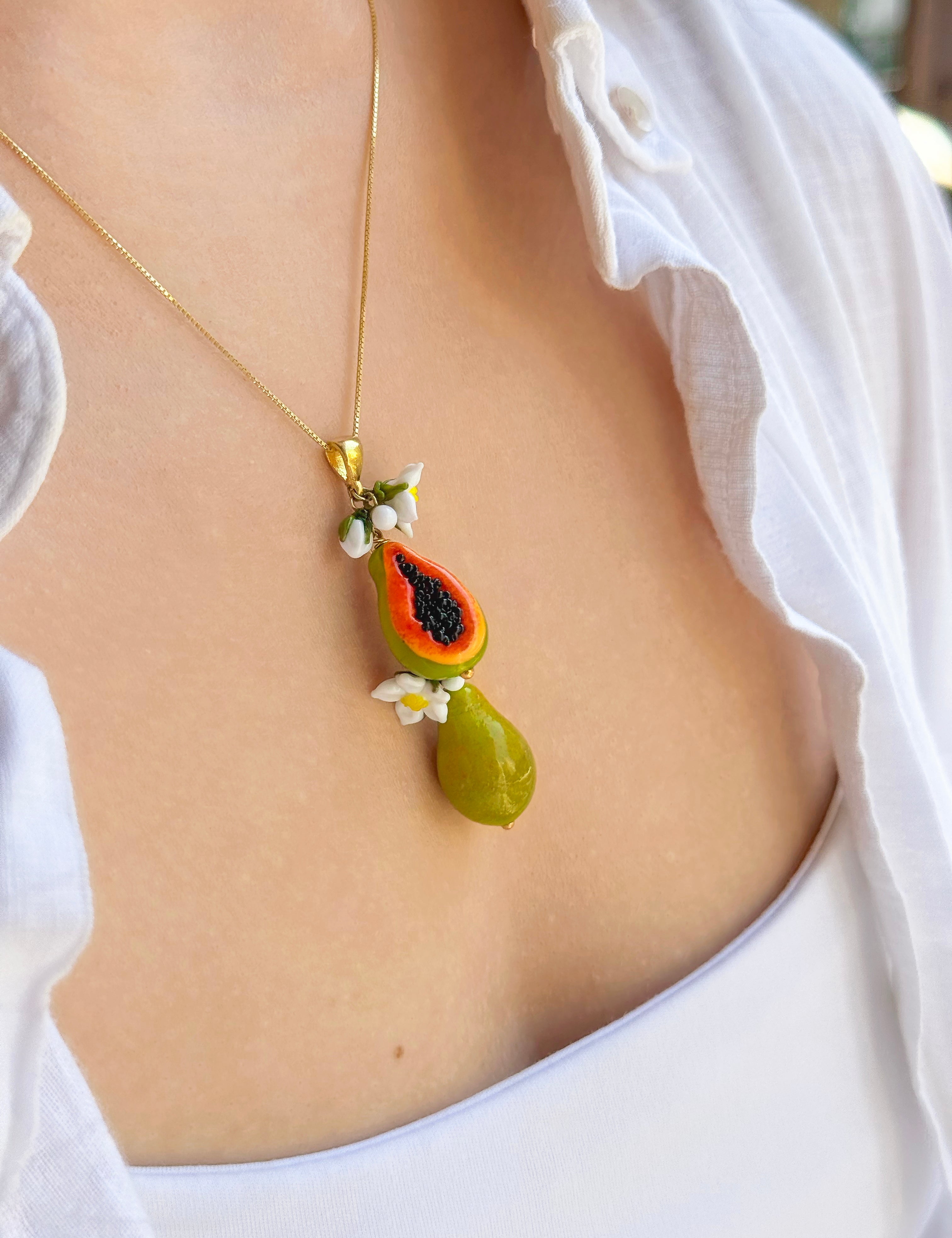Lucky Papaya Necklace