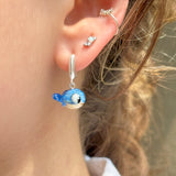 Lucky Blue Whale Earrings