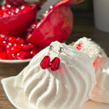 Pomegranate Seed Stud Earrings