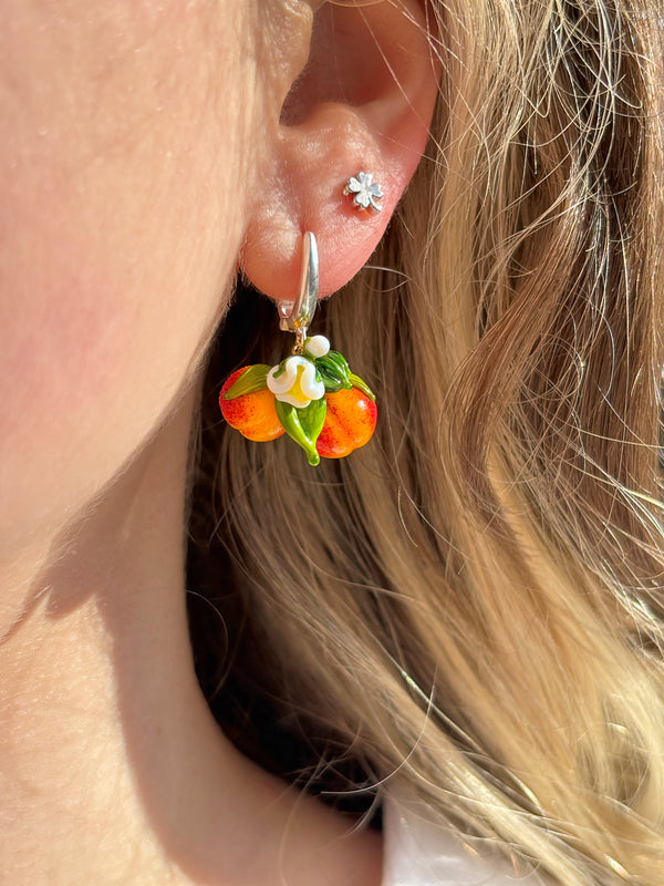 Lucky Peach Blossom Earrings