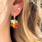 Lucky Peach Blossom Earrings
