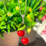Lucky Cherry Pair Necklace