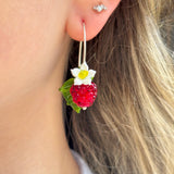 Raspberry Blossom Earrings