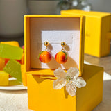 Lucky Peach Earrings