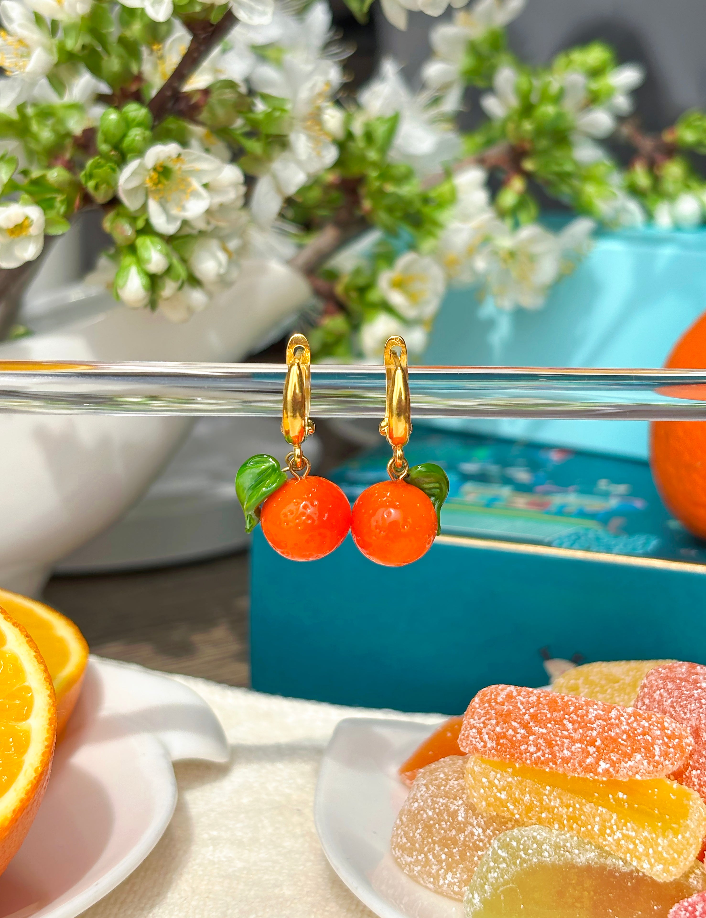 Lucky Orange Earrings