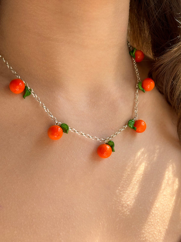 Lucky Orange Blossom Necklace
