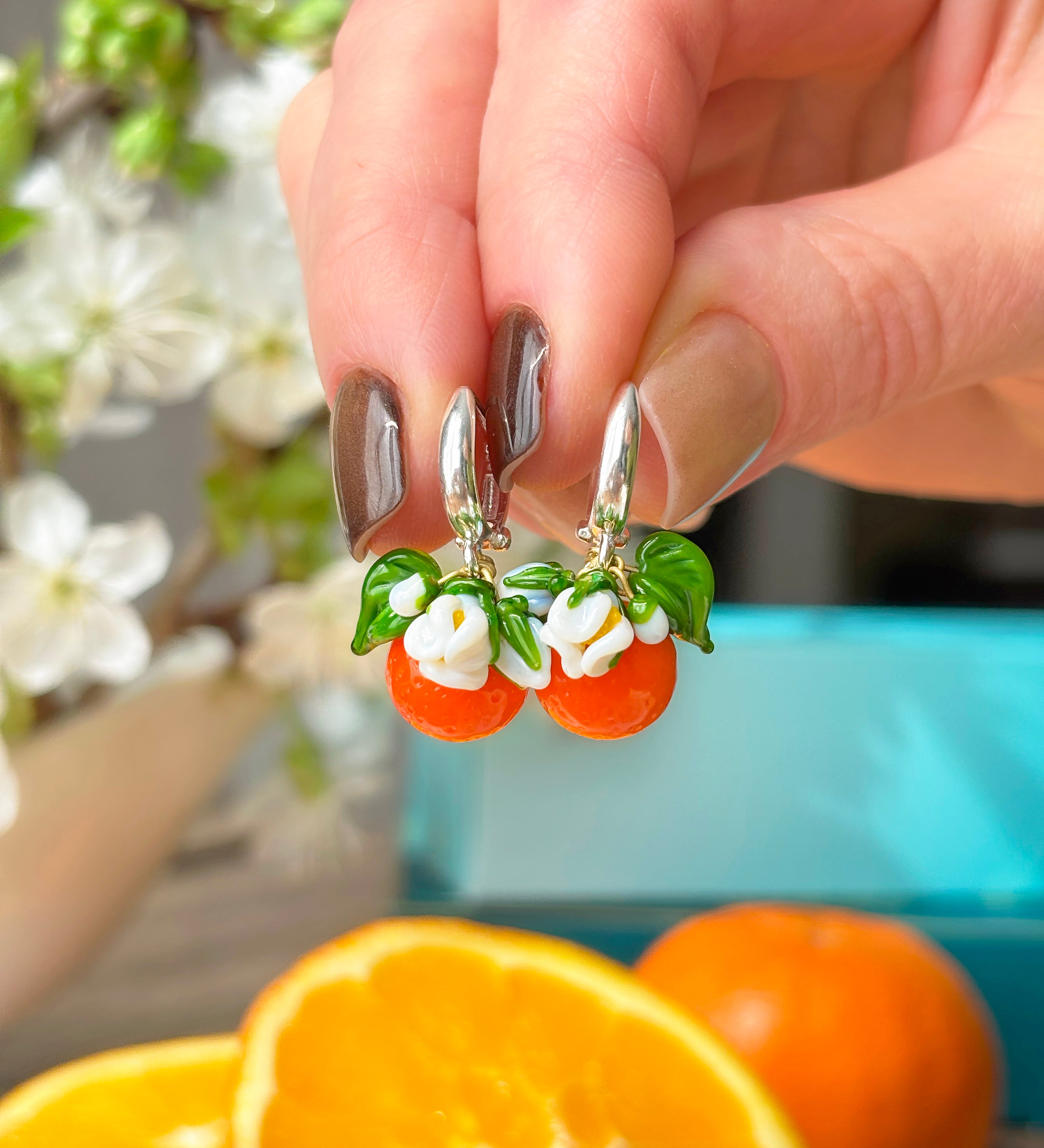 Lucky Orange Earrings