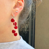 Lucky Raspberry Earrings