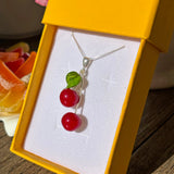 Lucky Cherry Pair Necklace