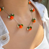 Lucky Orange Blossom Necklace