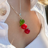 Lucky Cherry Pair Necklace