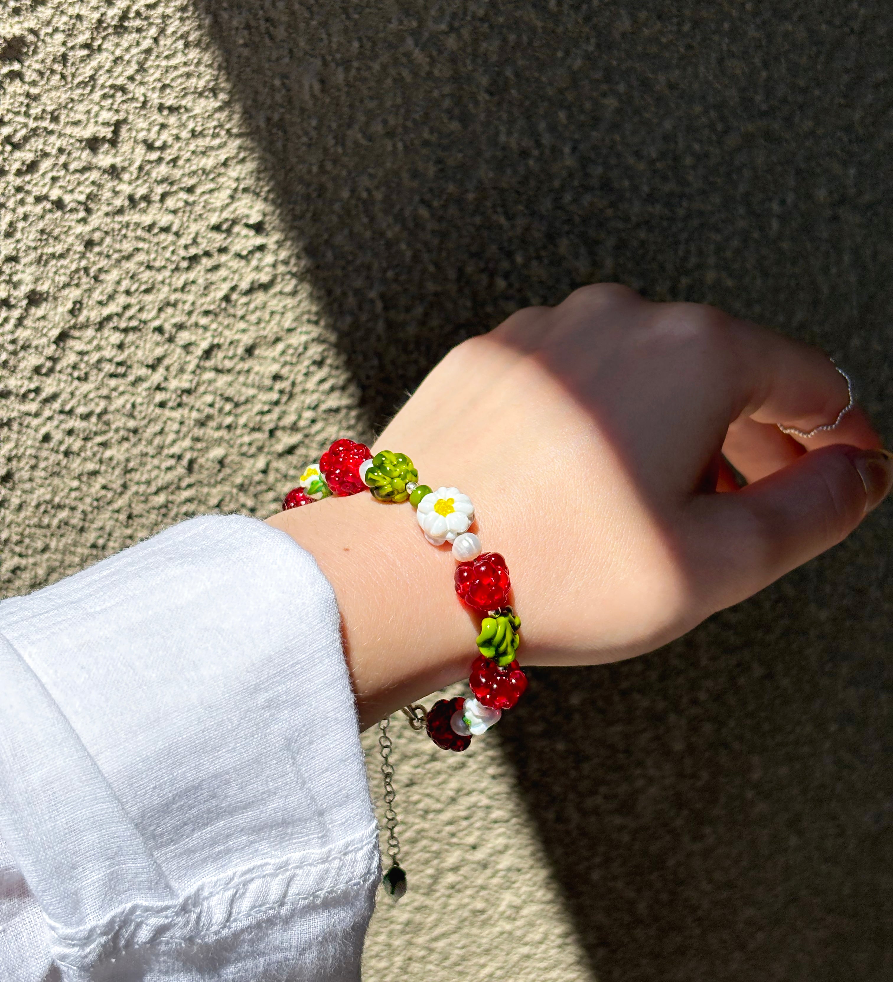 Lucky Raspberry Bracelet