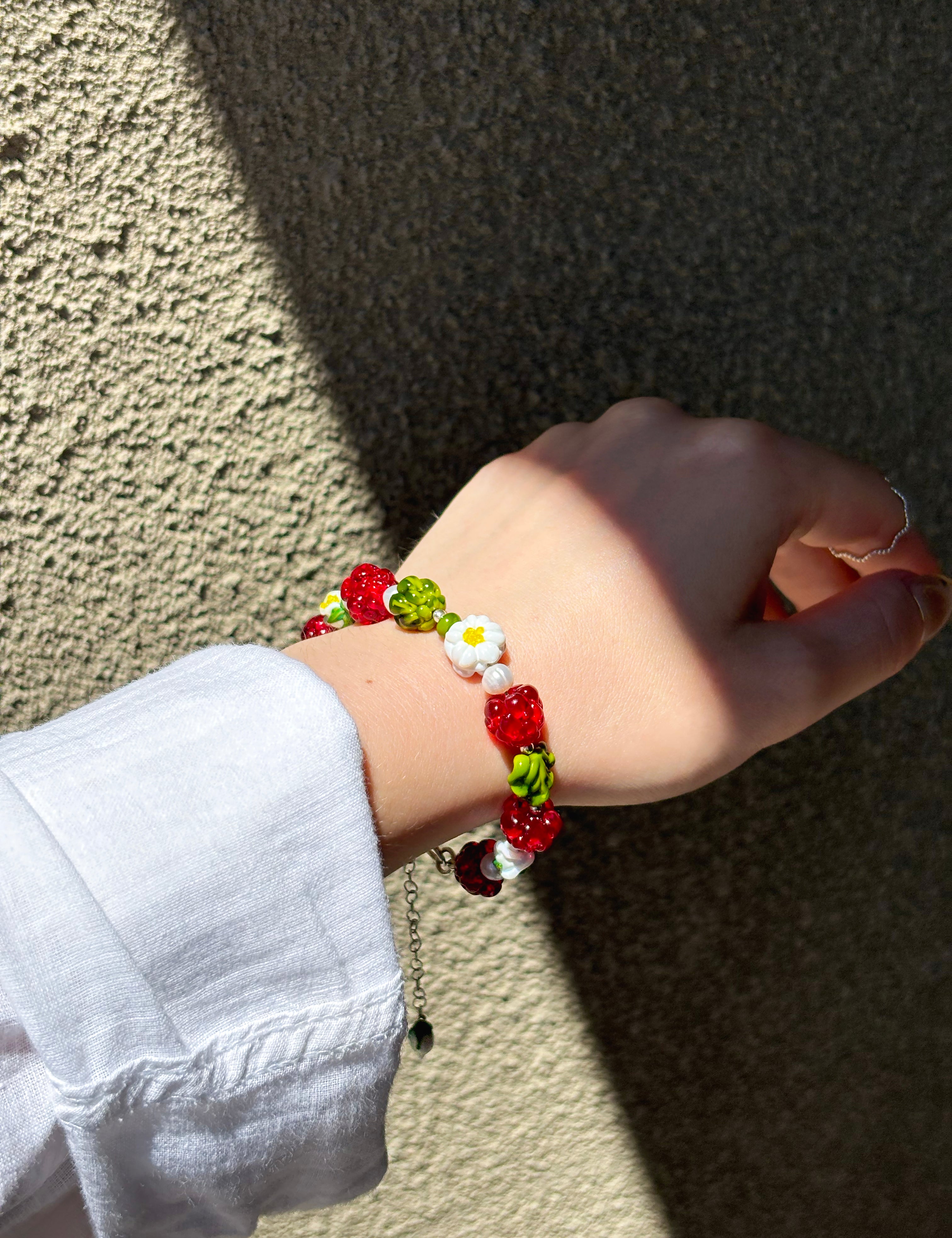 Lucky Raspberry Bracelet
