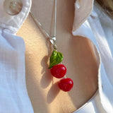 Lucky Cherry Pair Necklace